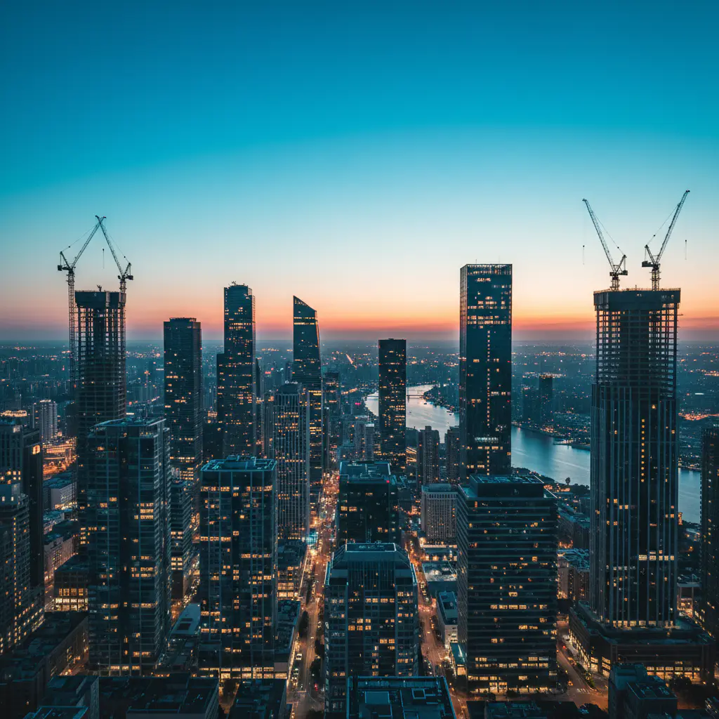City skyline geometry